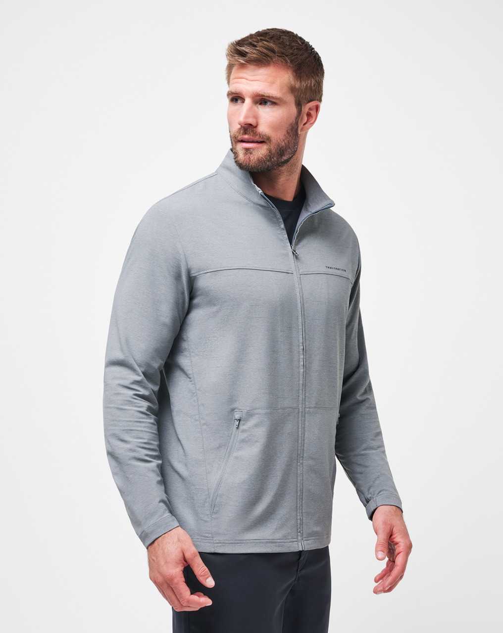 Heather Grey Travis Mathew Valley View Full Zip | OQPK48137