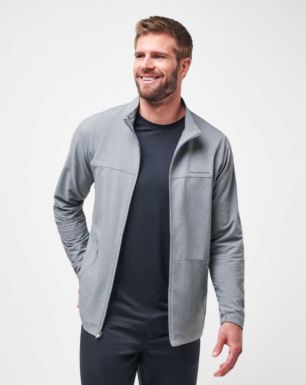 Heather Grey Travis Mathew Valley View Full Zip | OQPK48137