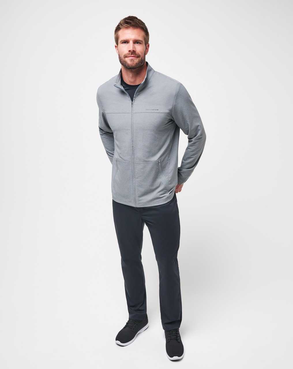 Heather Grey Travis Mathew Valley View Full Zip | OQPK48137