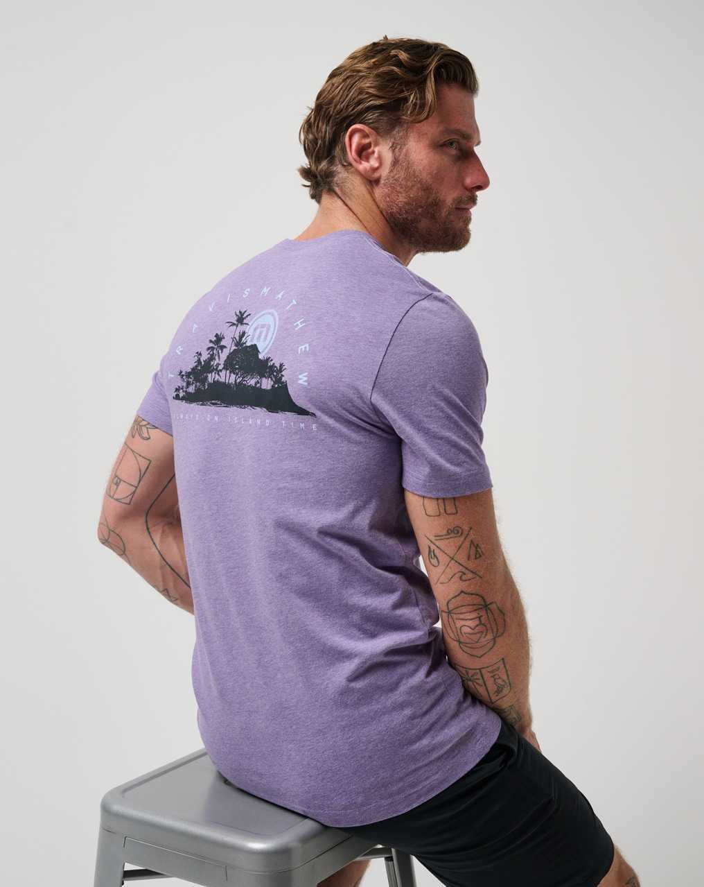 Heather Imperial Travis Mathew Room With A View Tee | TSUI76942