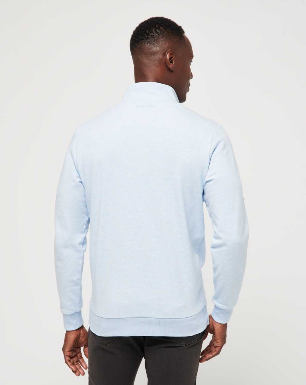 Heather Kentucky Blue Travis Mathew Cloud Quarter Zip 2.0 | BYWS56274