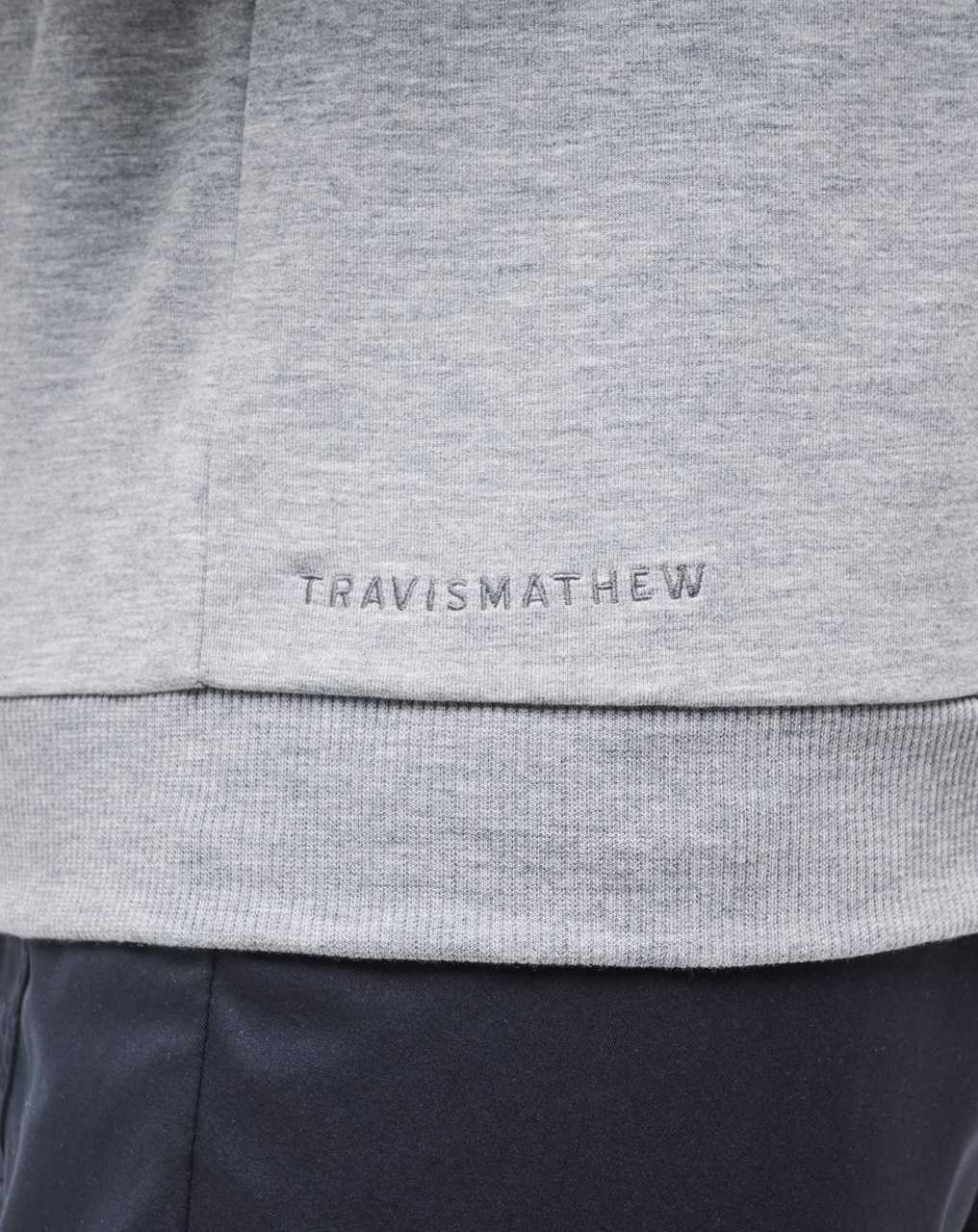 Heather Light Grey Travis Mathew Amenities Crew | TFXO39147