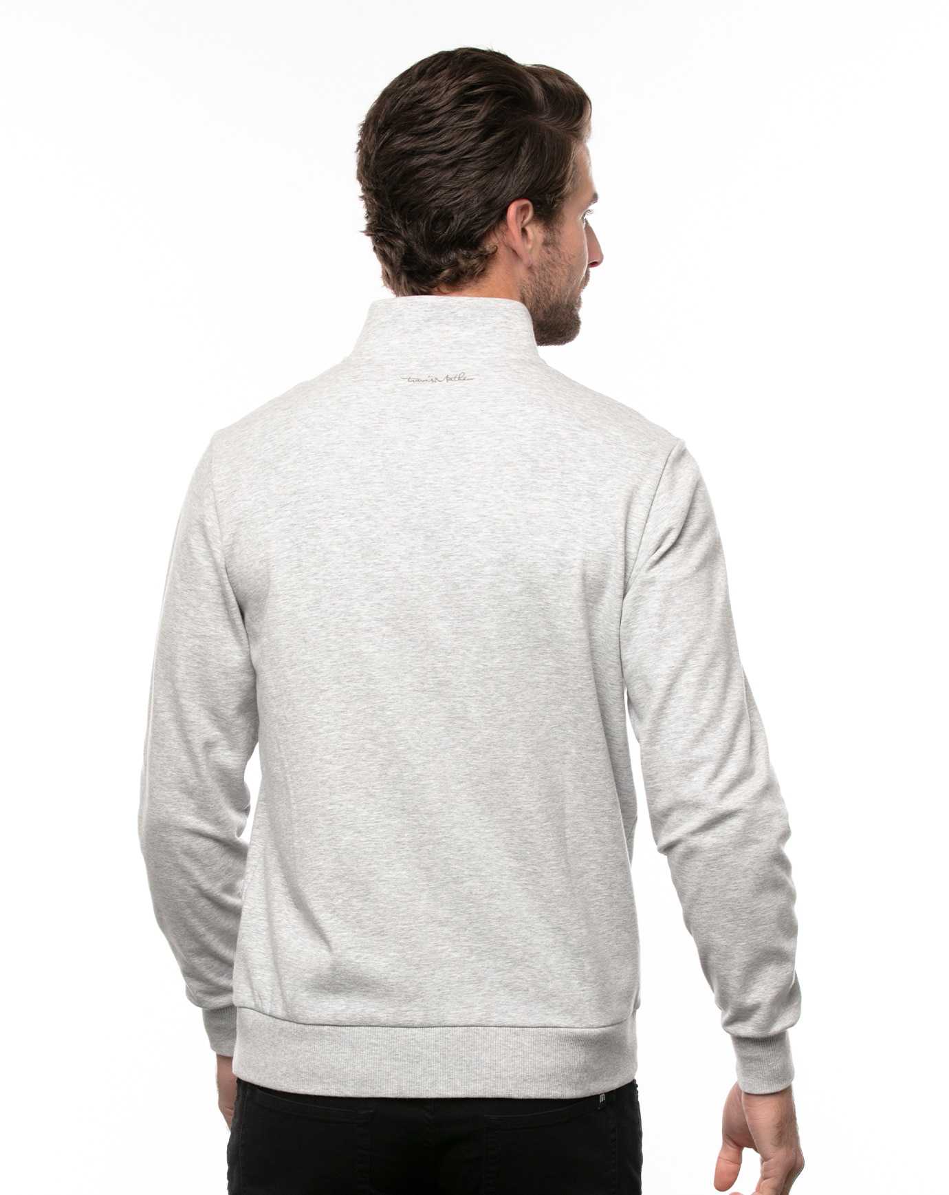 Heather Light Grey Travis Mathew Cloud Quarter Zip 2.0 | CGFQ28049