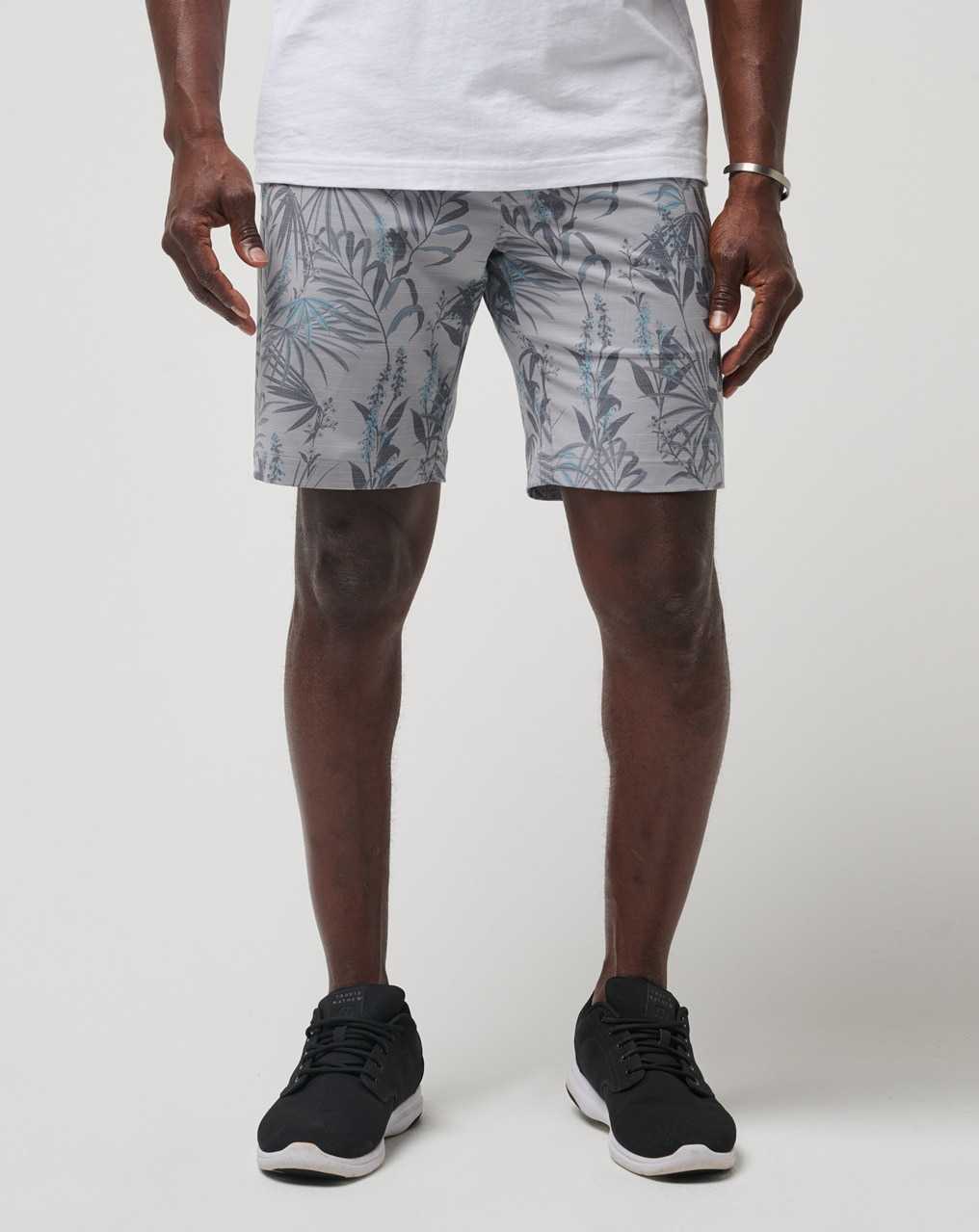 Heather Light Grey Travis Mathew Garden Isle Short 9in | KZNH36791