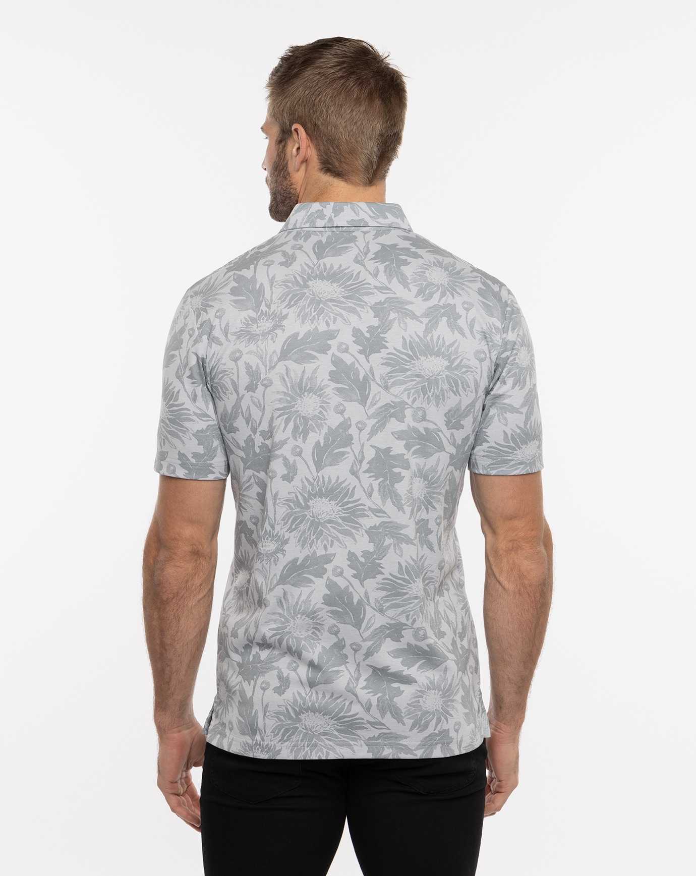 Heather Light Grey Travis Mathew I Can Explain Polo | OHLQ39106