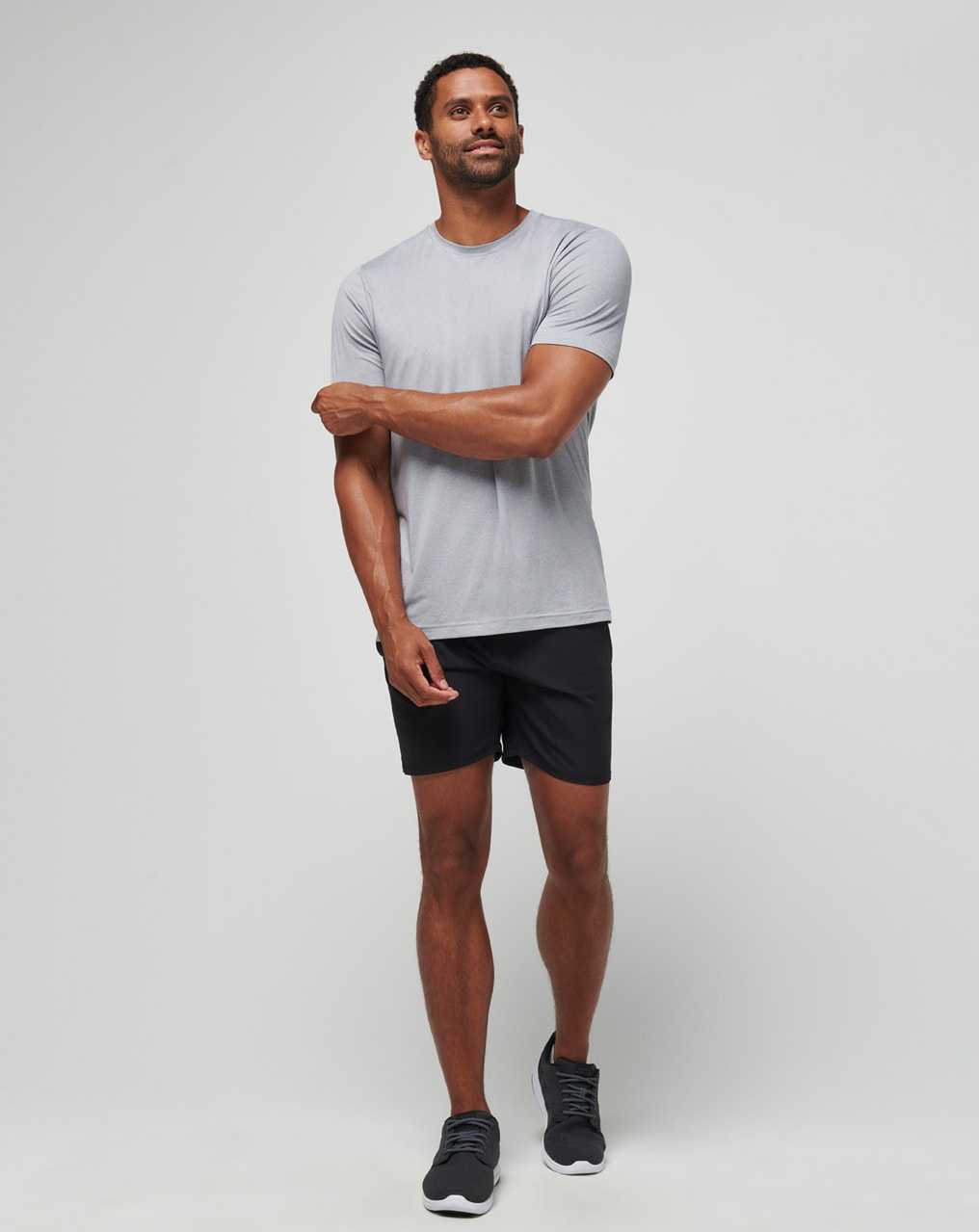 Heather Light Grey Travis Mathew Risk Taker Active Tee | BVFS19647