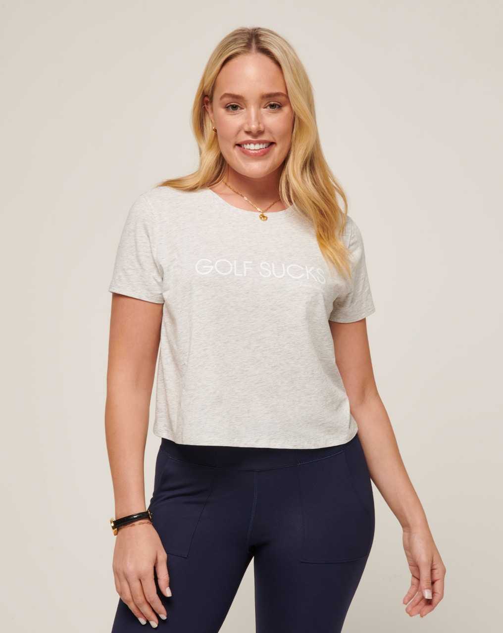 Heather Light Grey Travis Mathew Ten For Ten Tee | QBUG60724