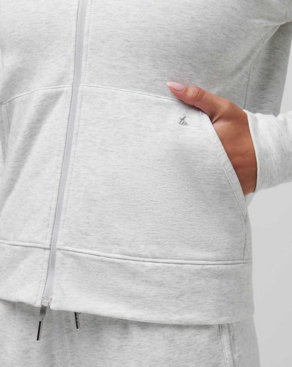 Heather Light Grey Travis Mathew Usc Cloud Zip Hoodie | NFMX71962