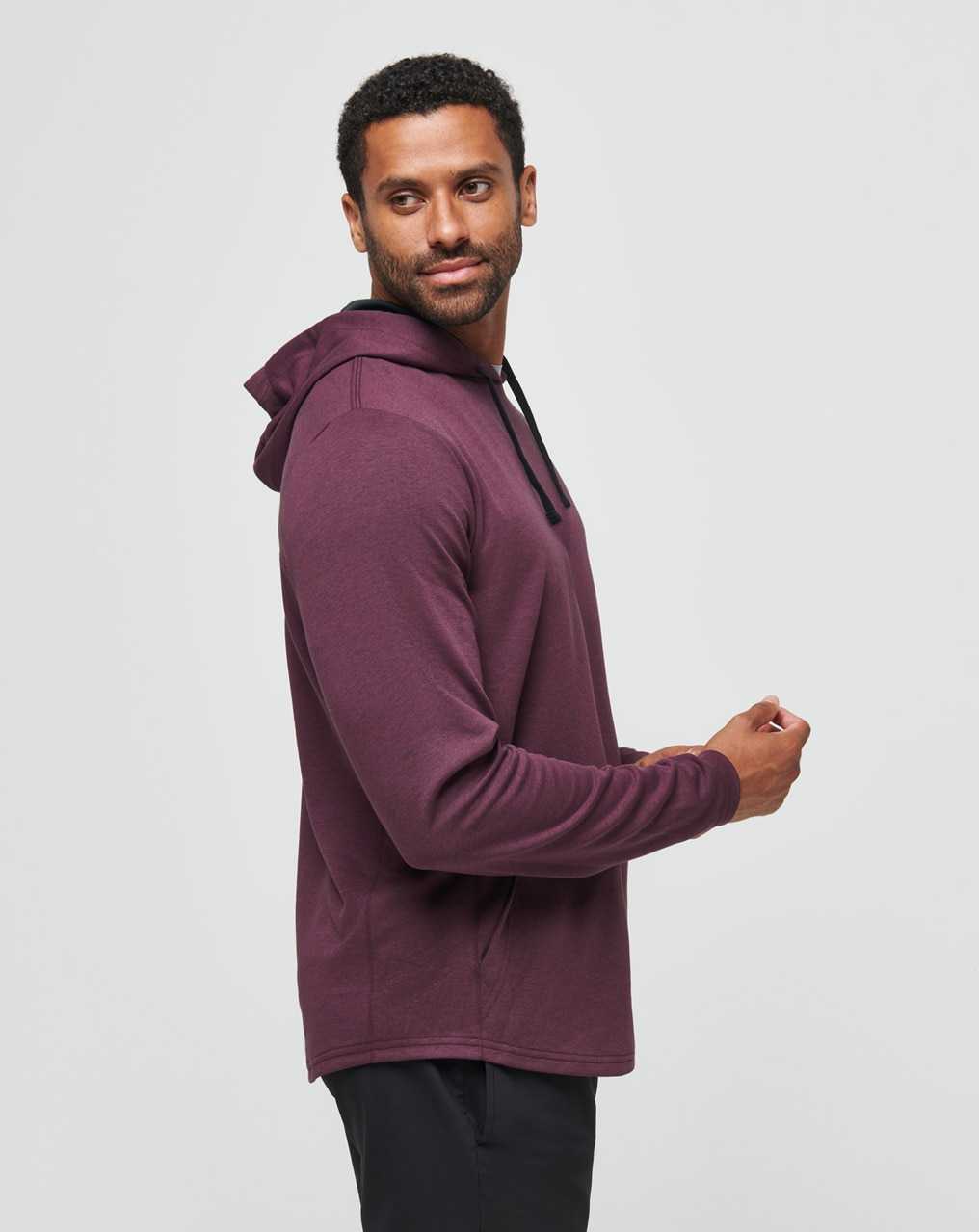 Heather Mauve Wine Travis Mathew Upgraded Tech Hoodie | YSBV58429