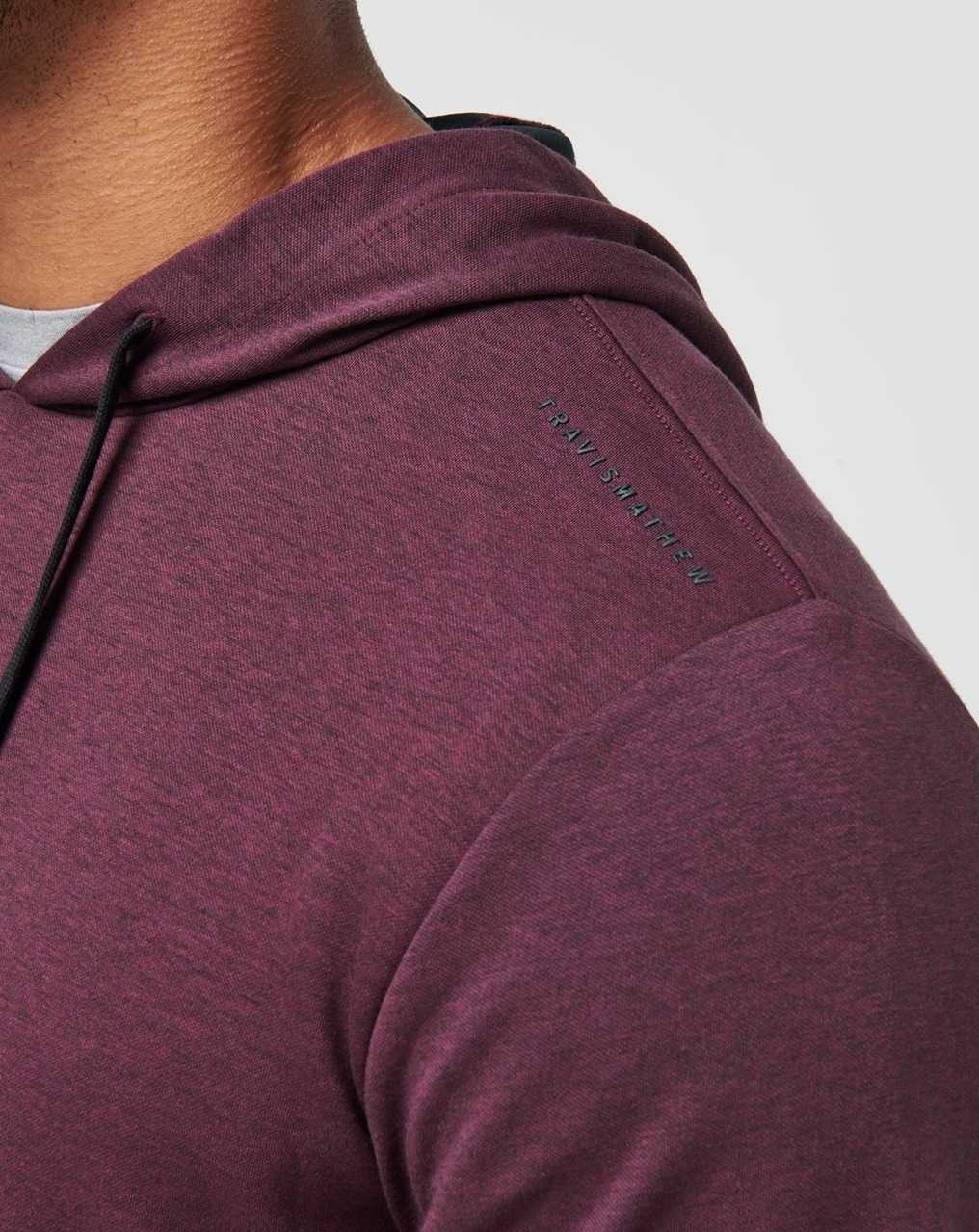 Heather Mauve Wine Travis Mathew Upgraded Tech Hoodie | YSBV58429