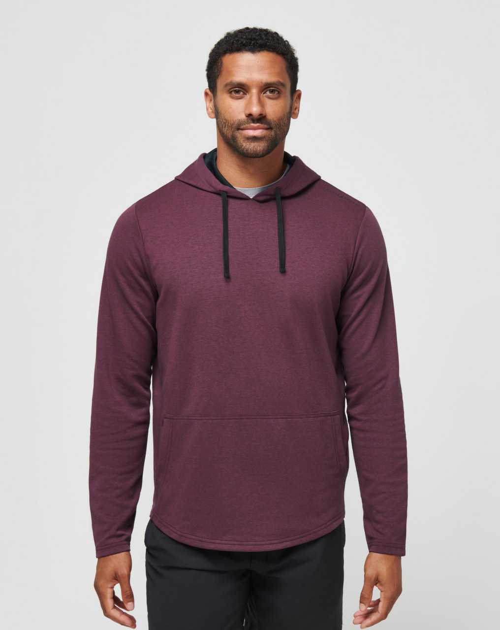 Heather Mauve Wine Travis Mathew Upgraded Tech Hoodie | YSBV58429