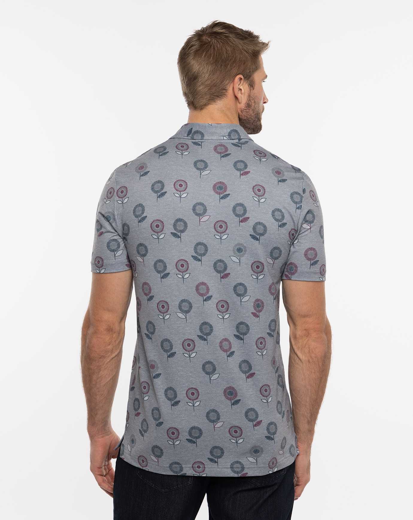 Heather Medium Grey Travis Mathew Preboarding Polo | VDHR08173