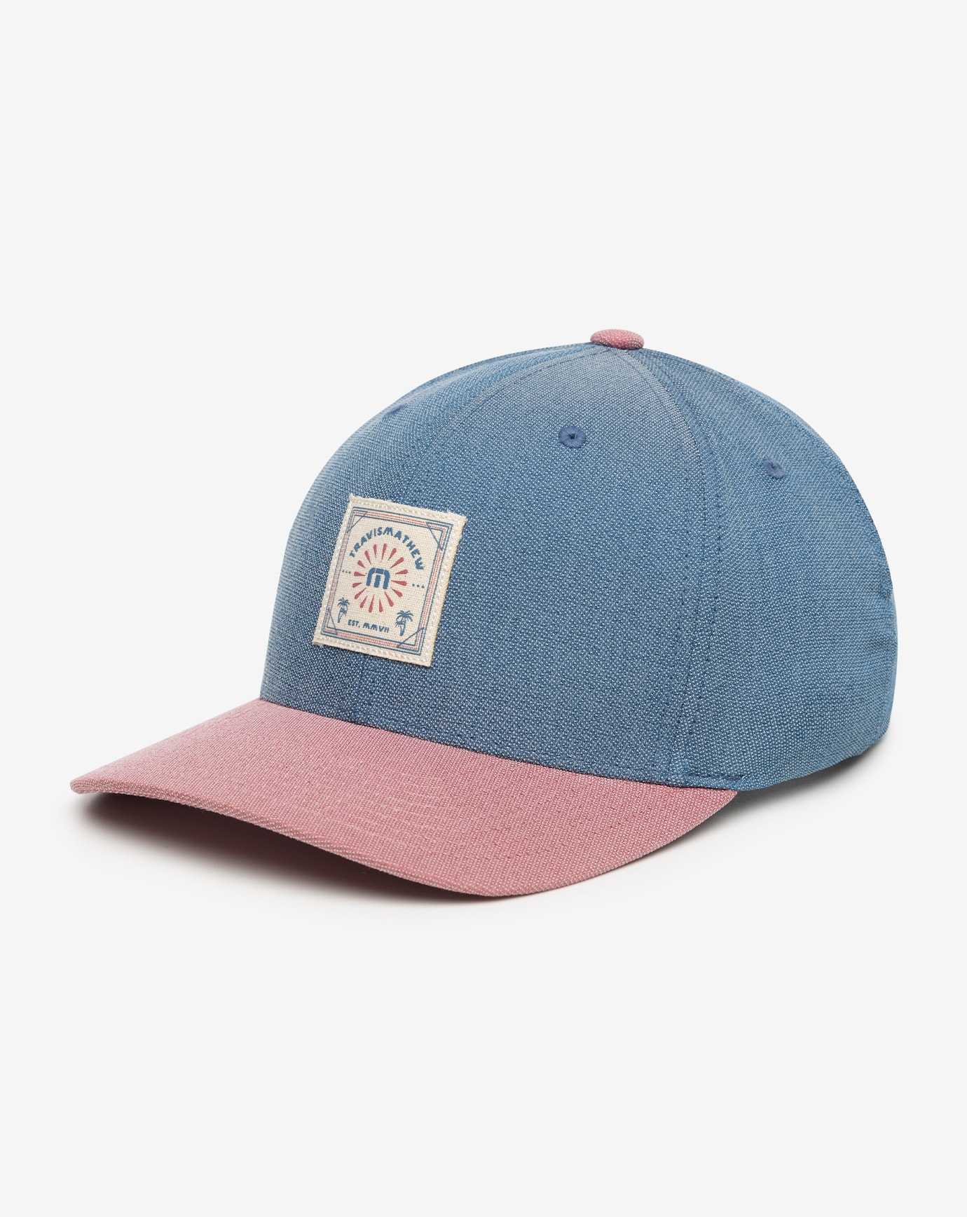 Heather Mid Blue Travis Mathew Desert Days Snapback Hat | FHBJ84673