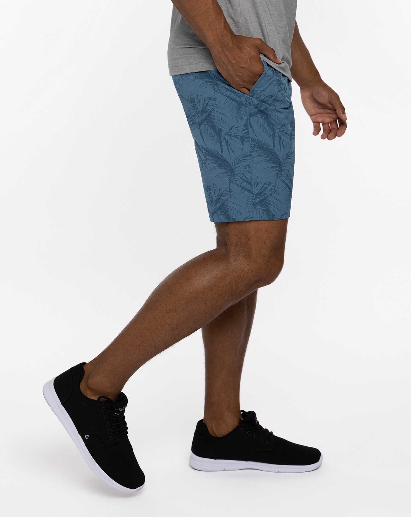 Heather Mid Blue Travis Mathew Jungle Oasis Short 9in | KVLX06814