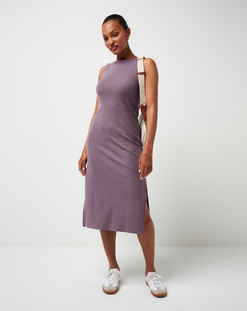 Heather Moonscape Travis Mathew Cloud Rib Hadley Wood Dress | VUAO49518