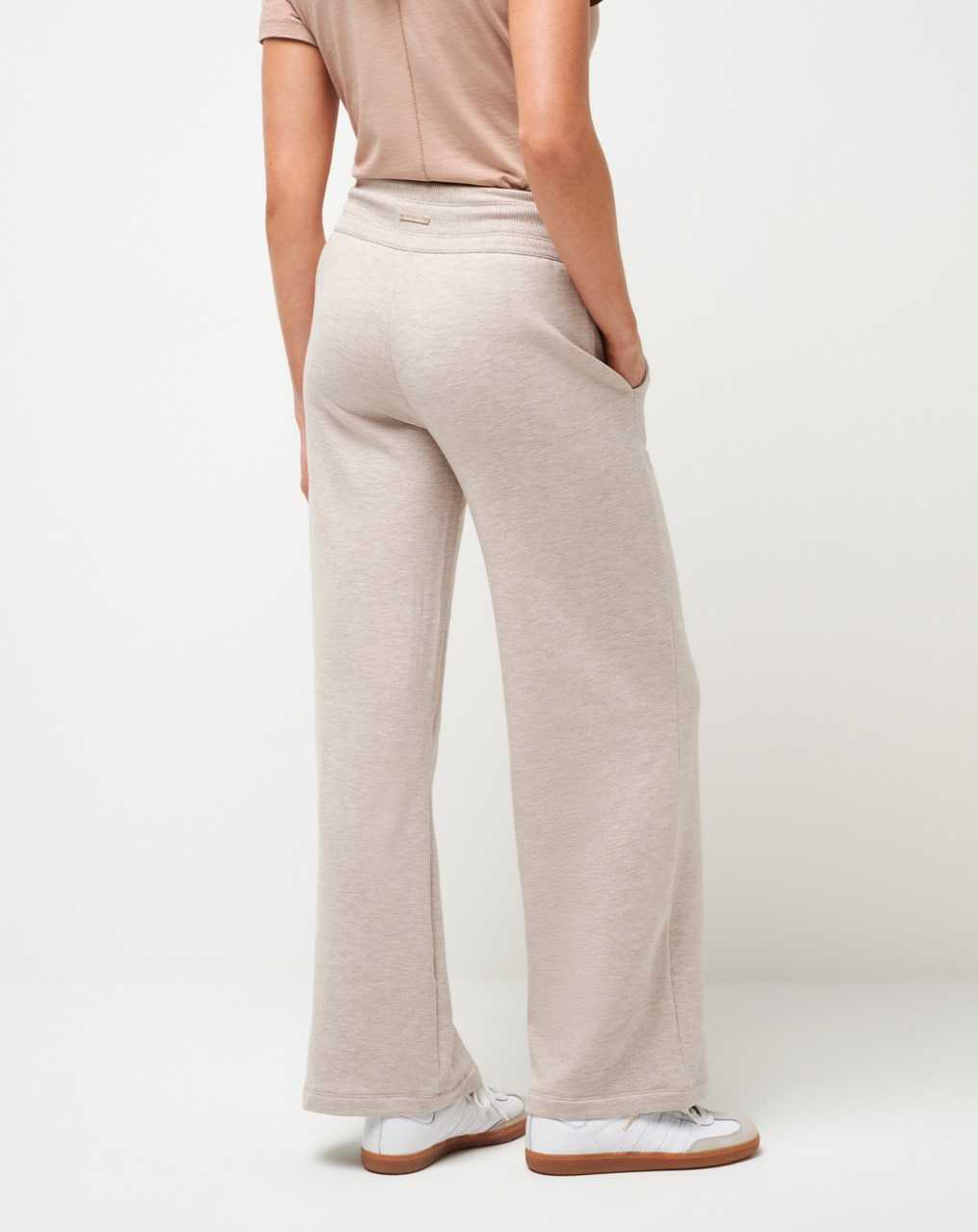 Heather Natural Travis Mathew Save The Day Wide Leg Pant | AKPY72658