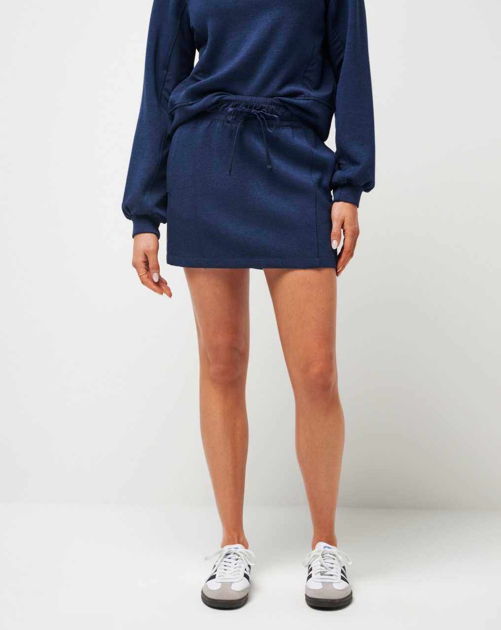 Heather Navy Blazer Travis Mathew Delightful Skirt | ZXTH27498