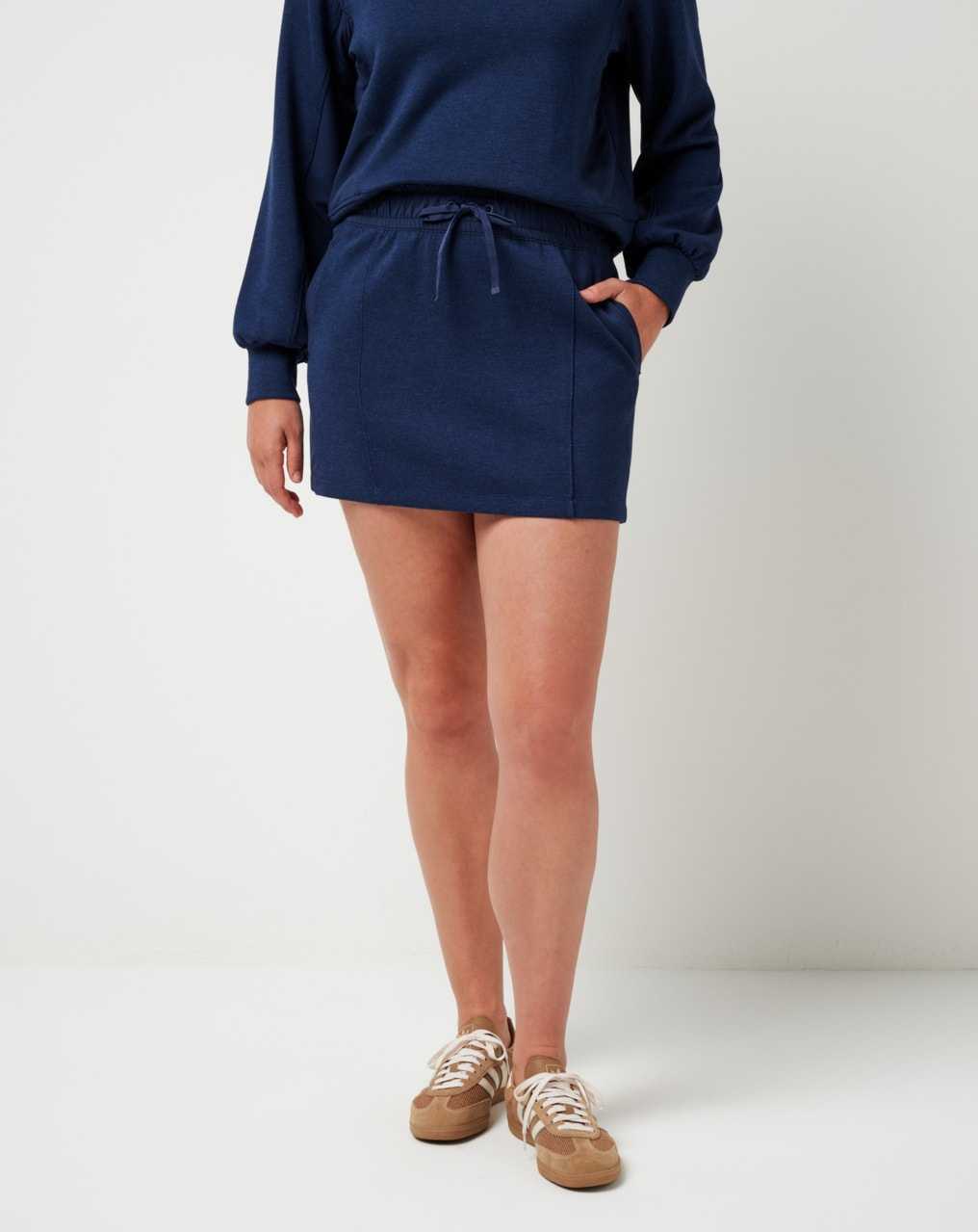 Heather Navy Blazer Travis Mathew Delightful Skirt | ZXTH27498