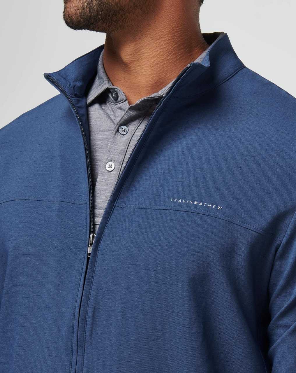 Heather Navy Travis Mathew Valley View Full Zip | RVWZ34687