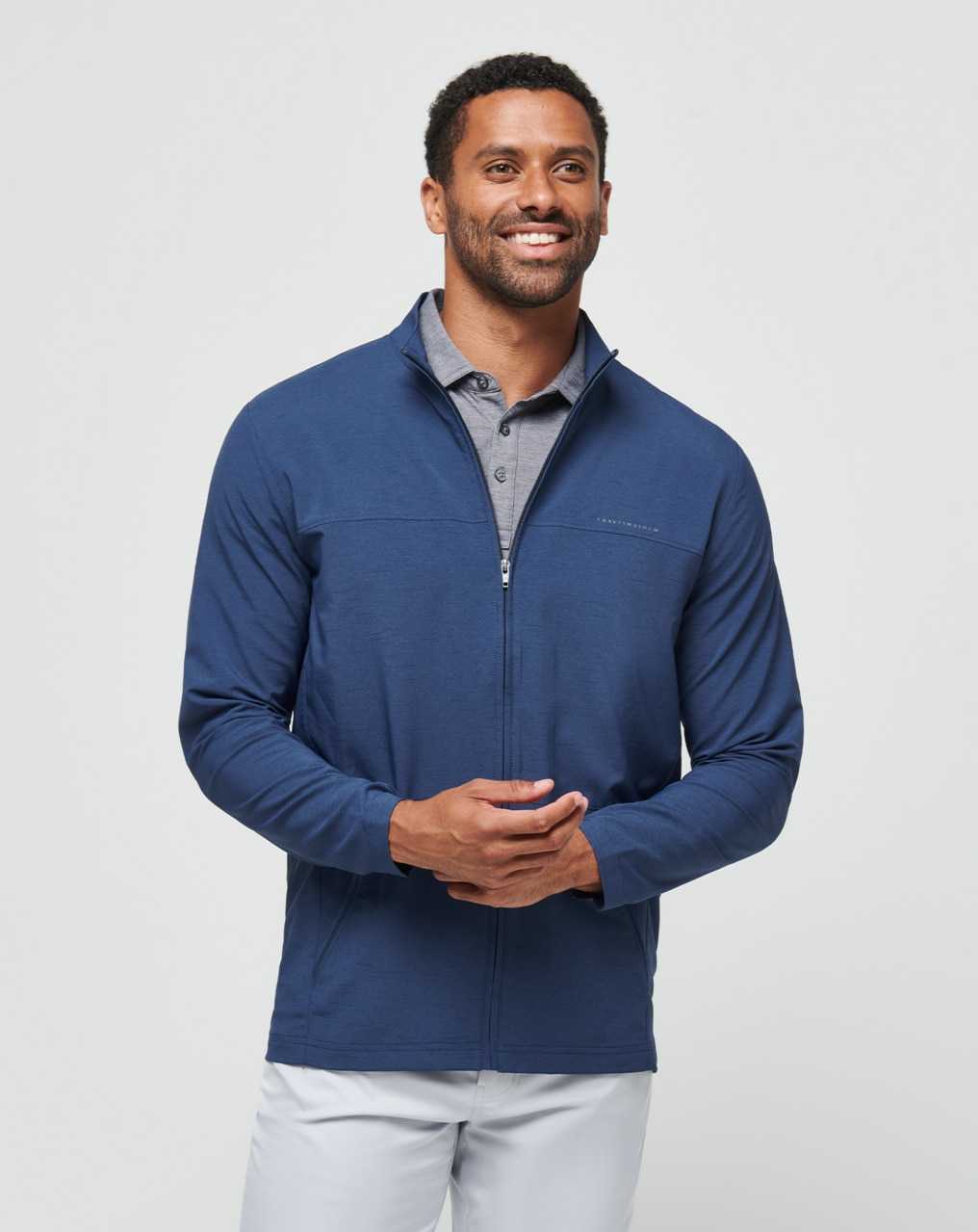 Heather Navy Travis Mathew Valley View Full Zip | RVWZ34687