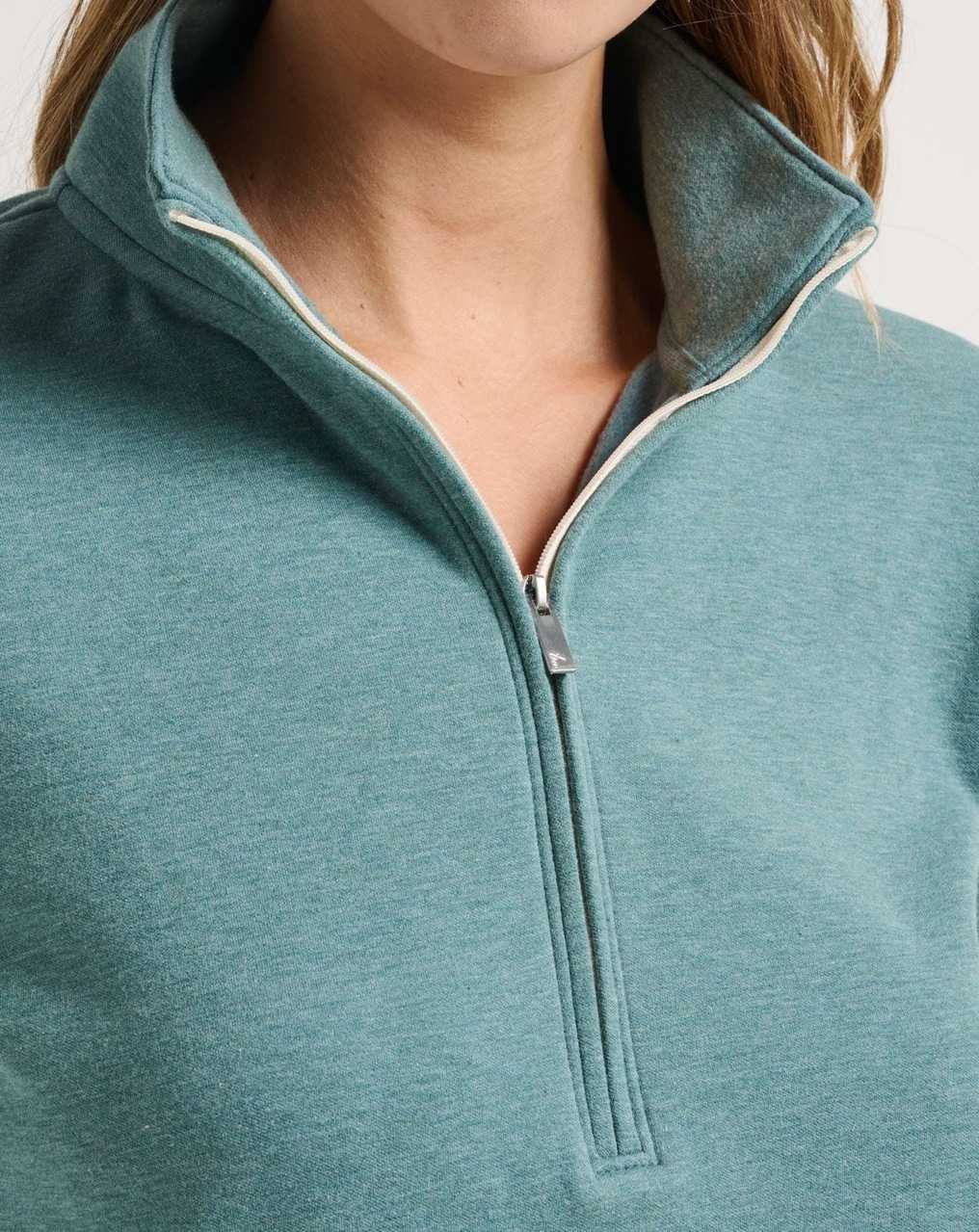 Heather North Atlantic Travis Mathew Cloud Fleece Half Zip | QBDW03729