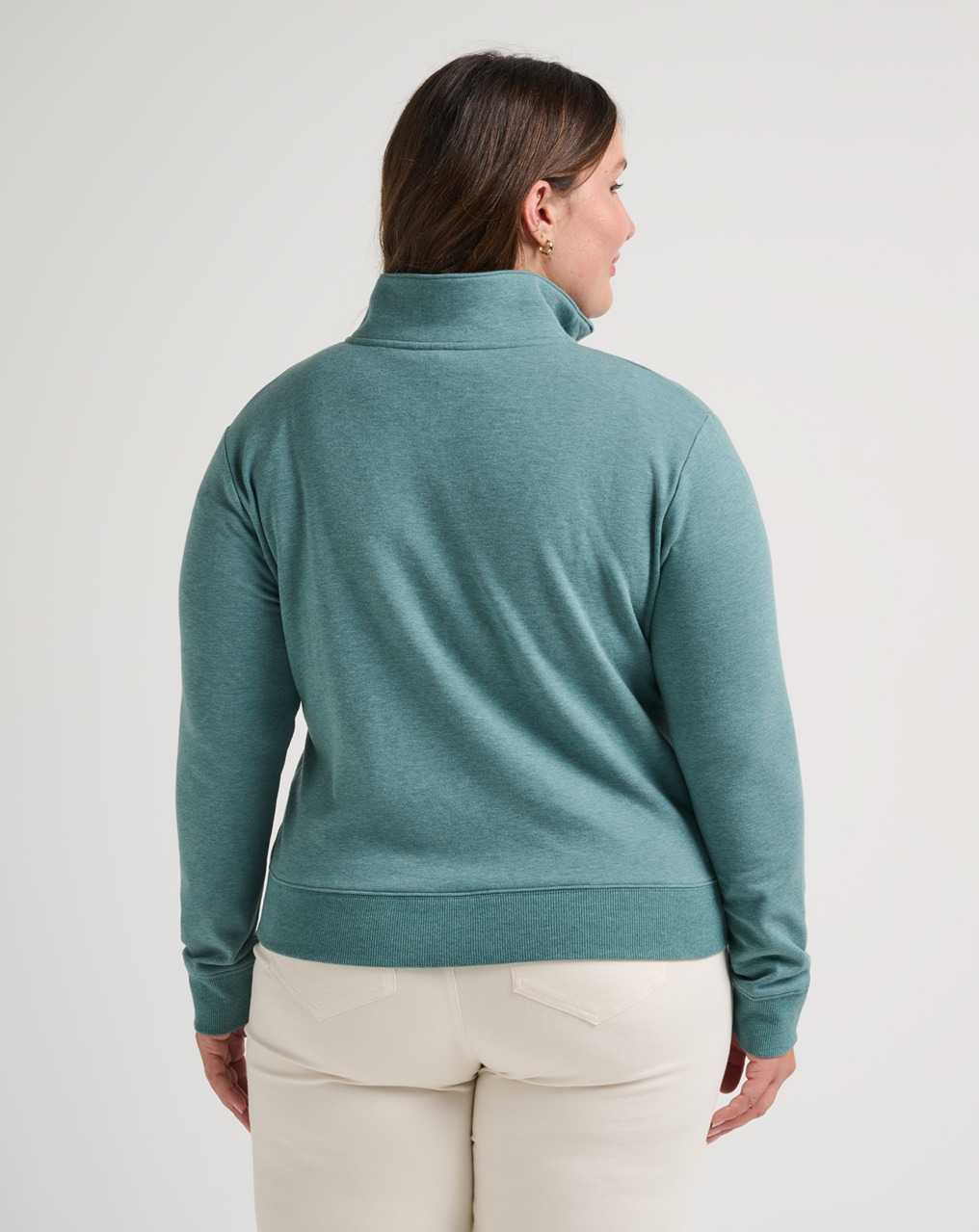 Heather North Atlantic Travis Mathew Cloud Fleece Half Zip | QBDW03729