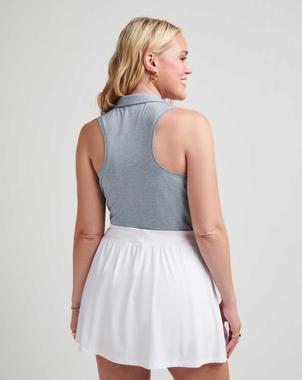 Heather Oceanview Travis Mathew Majorca Sleeveless Polo | AGPN31958