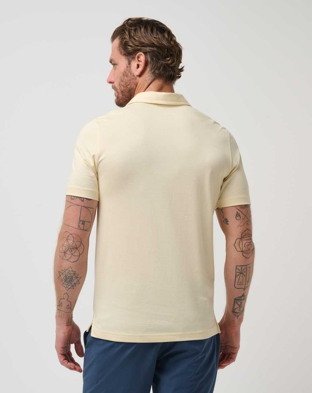 Heather Pale Banana Travis Mathew The Zinna Polo | JHSI43168