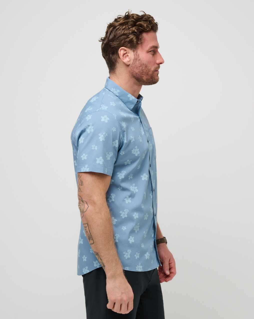 Heather Quiet Harbor Travis Mathew Dine & Drive Button-up | BZKW26057