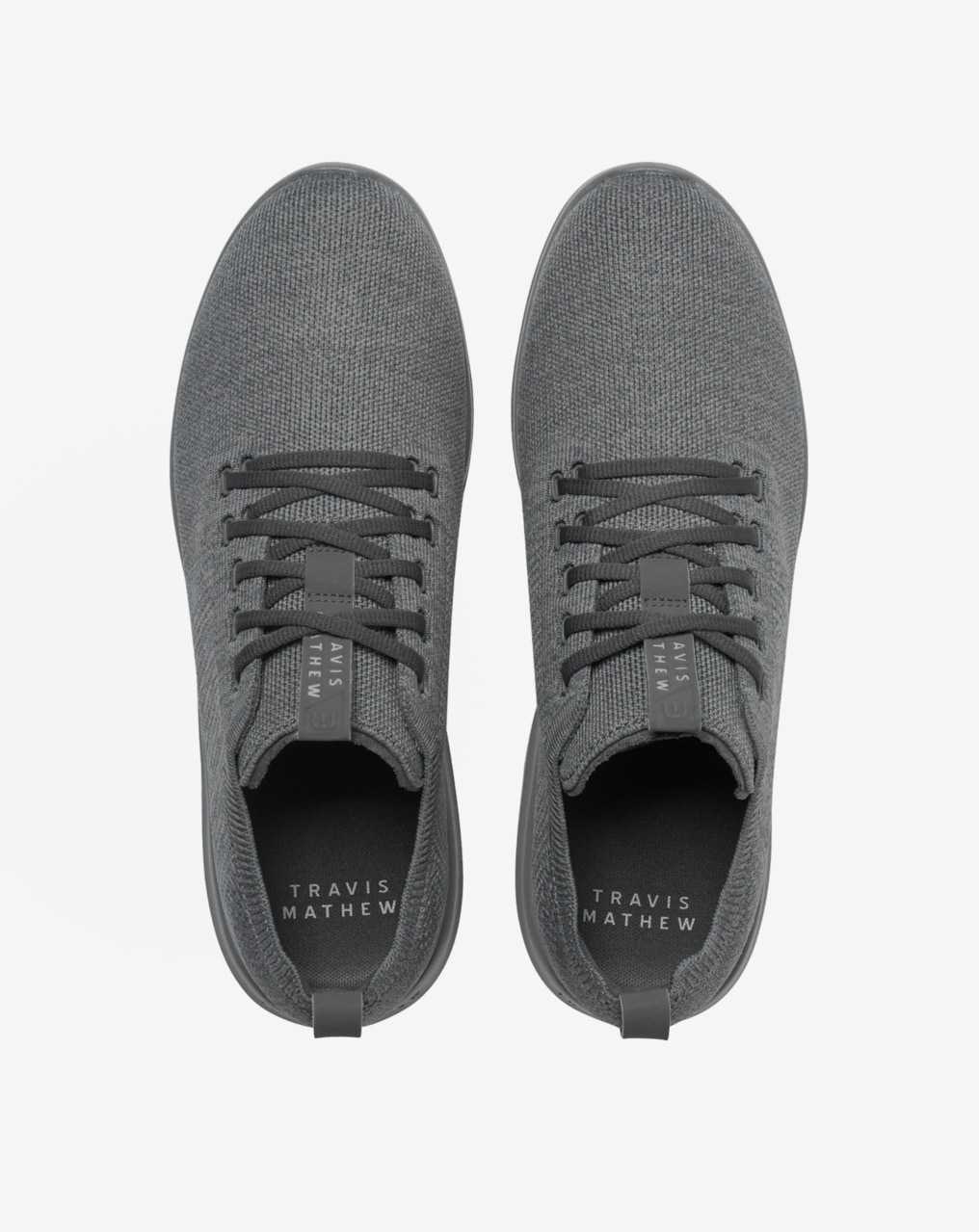 Heather Quiet Shade/Grey Pinstripe Travis Mathew The Daily Lite Shoe | EGMX21094