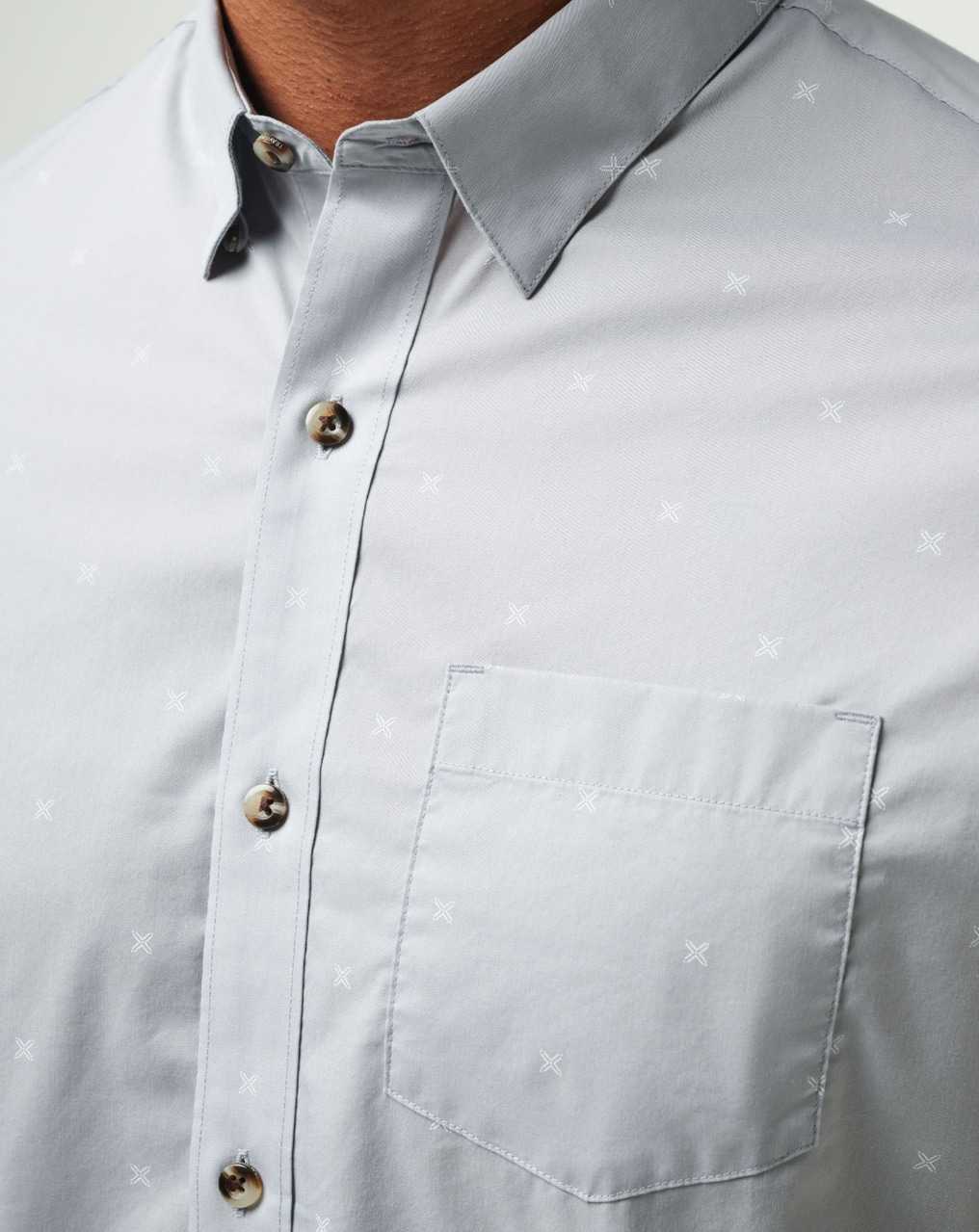 Heather Sleet Travis Mathew Across The Pond Button-up | GRPZ23516