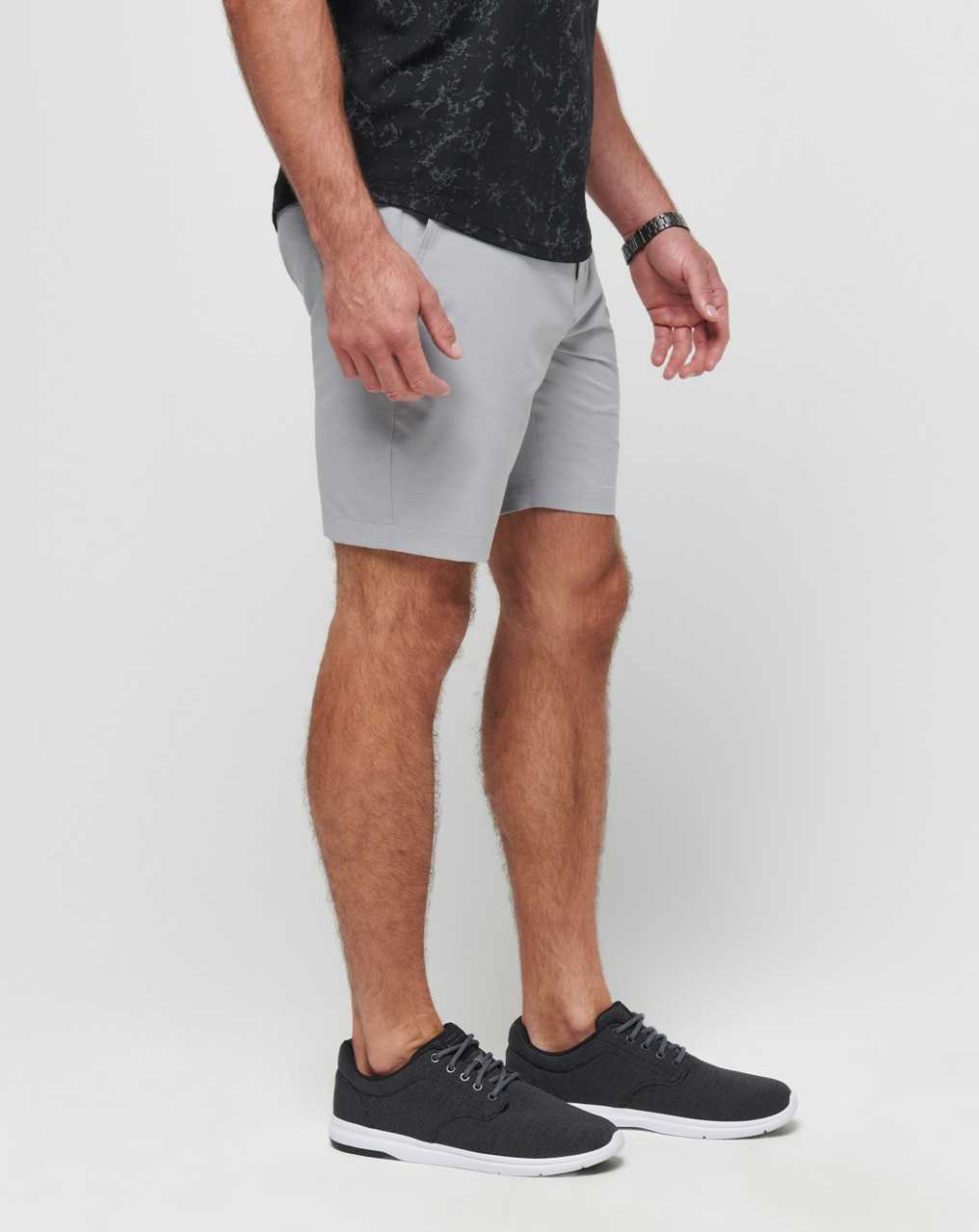 Heather Sleet Travis Mathew Tech Chino Short 8in | NISL29034