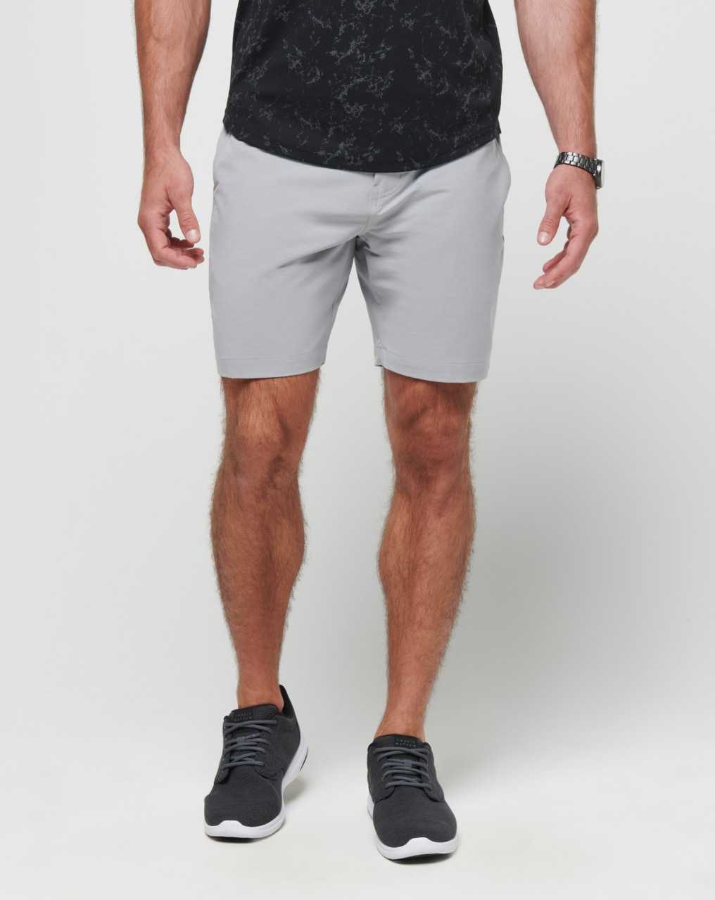 Heather Sleet Travis Mathew Tech Chino Short 8in | NISL29034