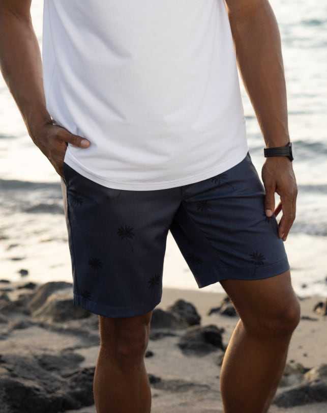 Heather Total Eclipse Travis Mathew Hana Hou Short 9in | UJBV42763