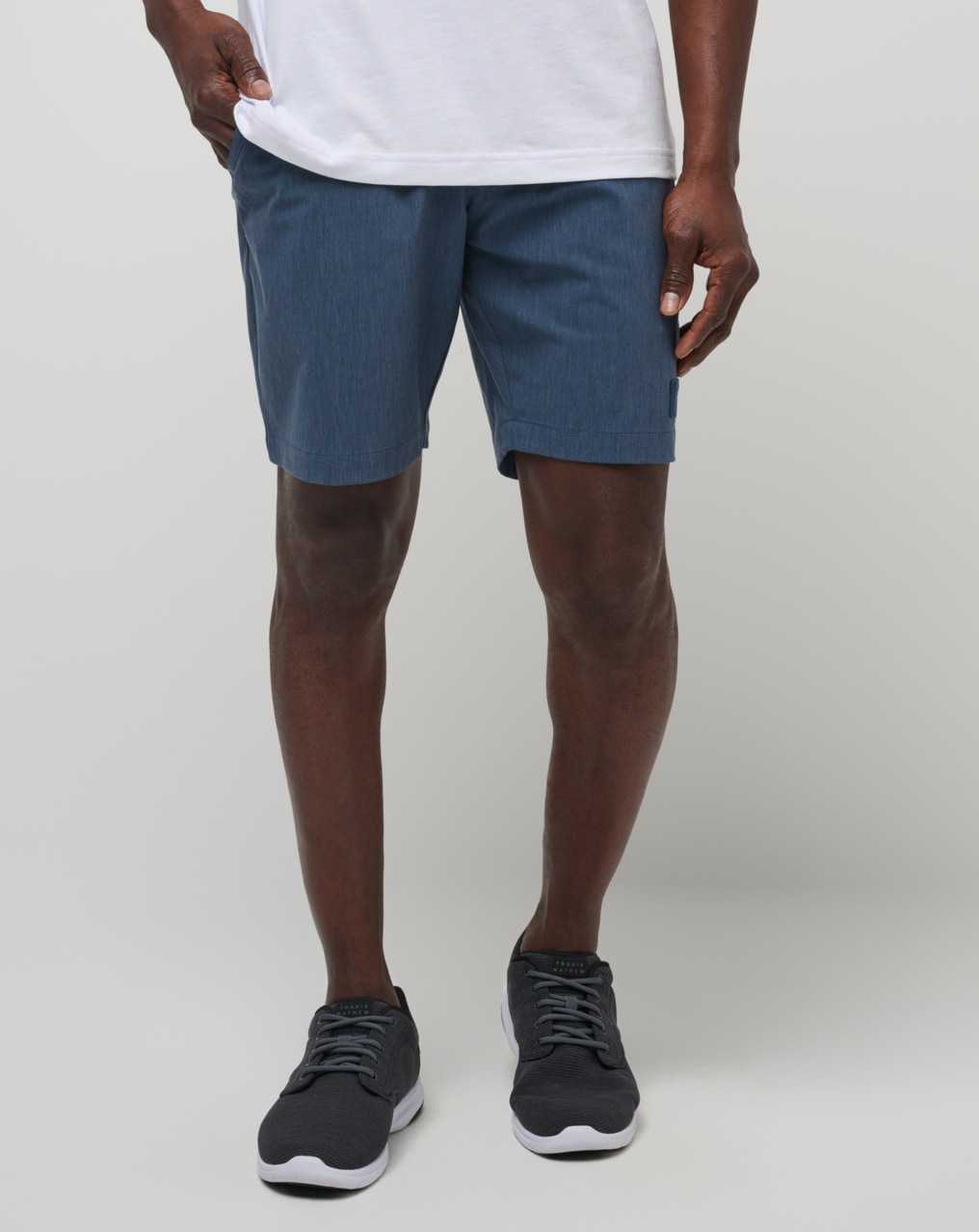 Heather Total Eclipse Travis Mathew Tech Chino Pocket Short 8in | SWHK15243