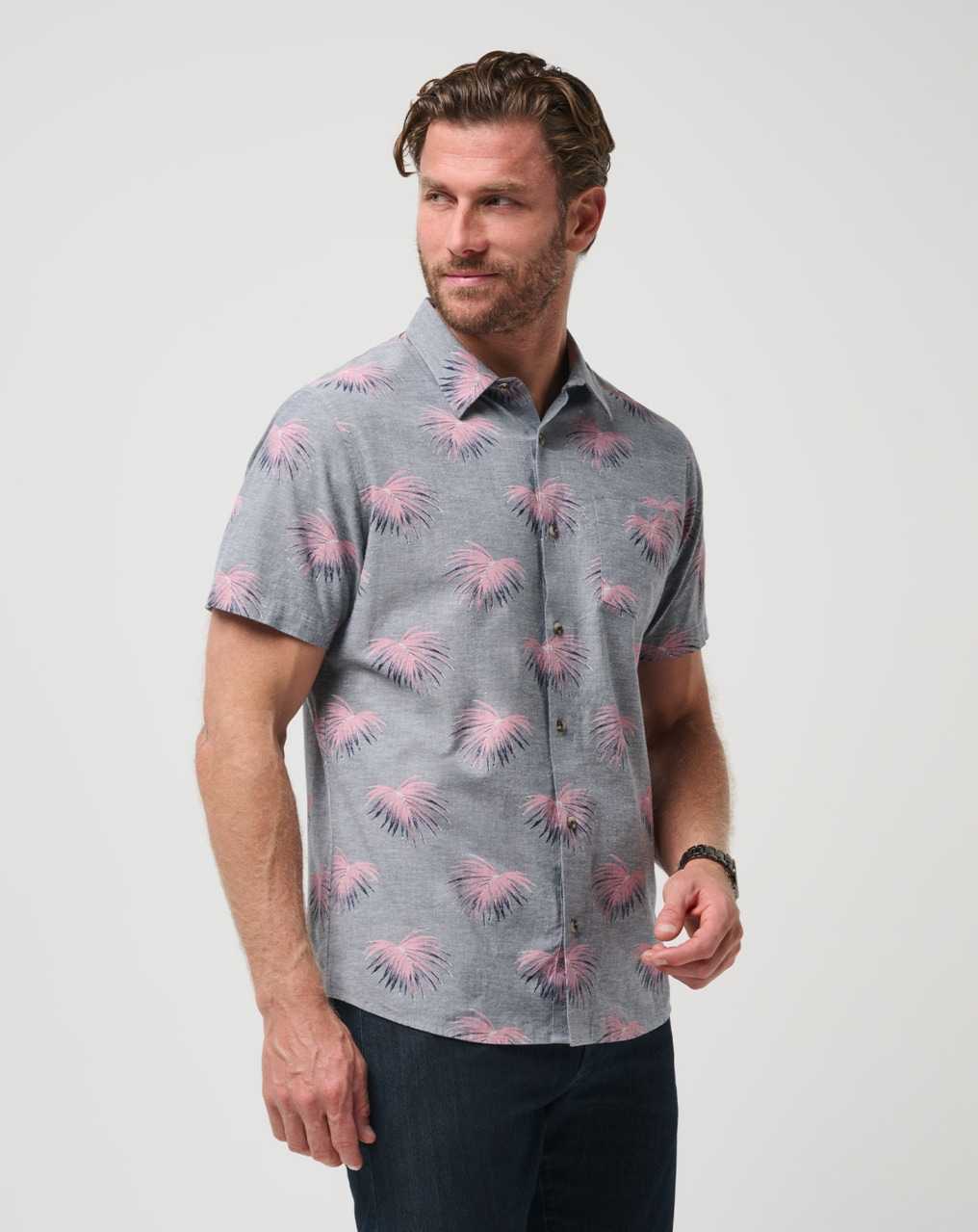 Heather Total Eclipse Travis Mathew Tip Me Over Button-up | VDYM85349