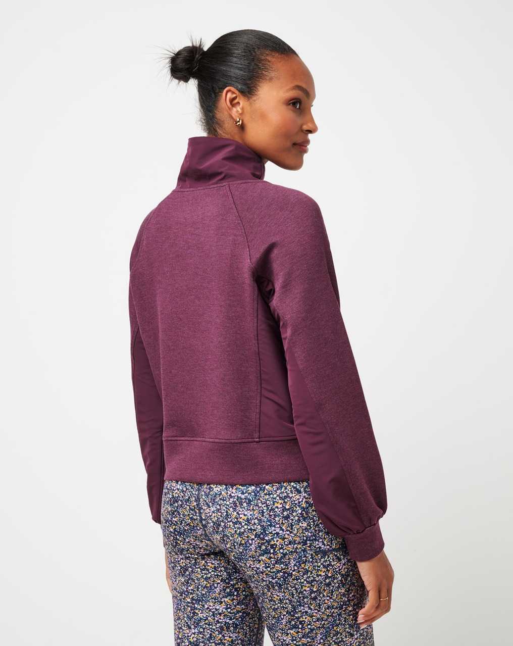 Heather Winetasting Travis Mathew Delightful Funnel Neck | UMKB45106