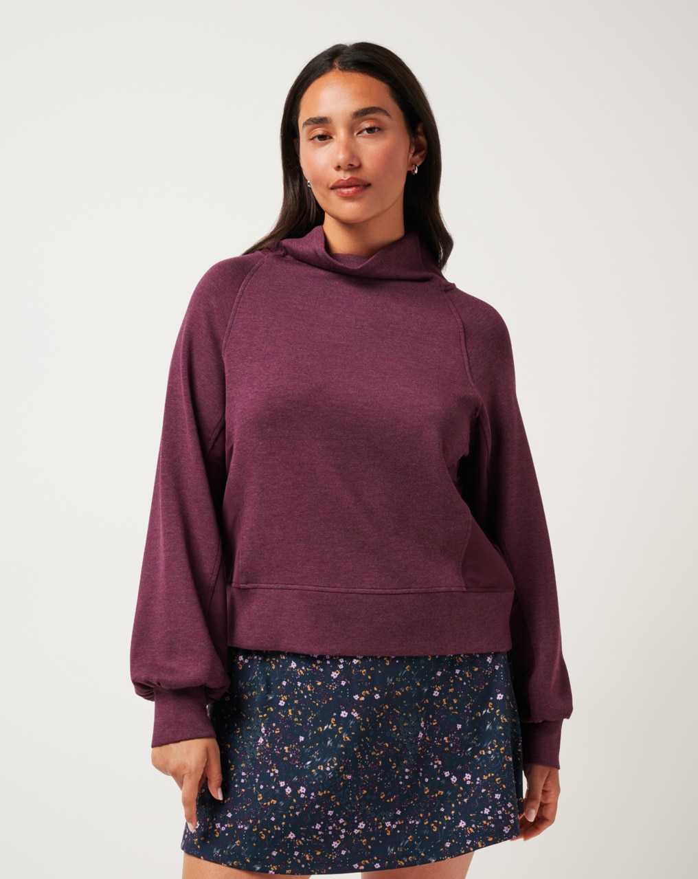 Heather Winetasting Travis Mathew Delightful Funnel Neck | UMKB45106