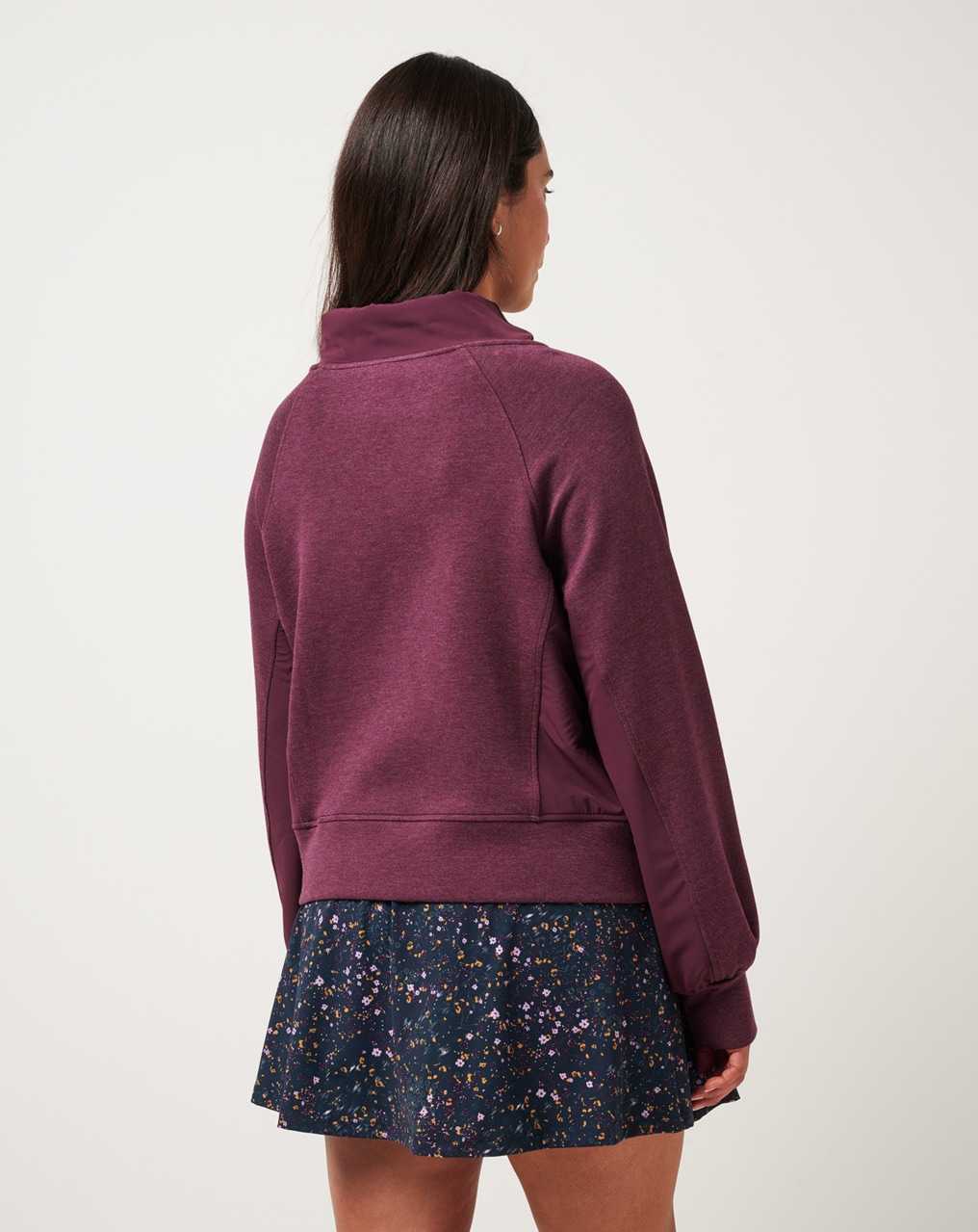 Heather Winetasting Travis Mathew Delightful Funnel Neck | UMKB45106