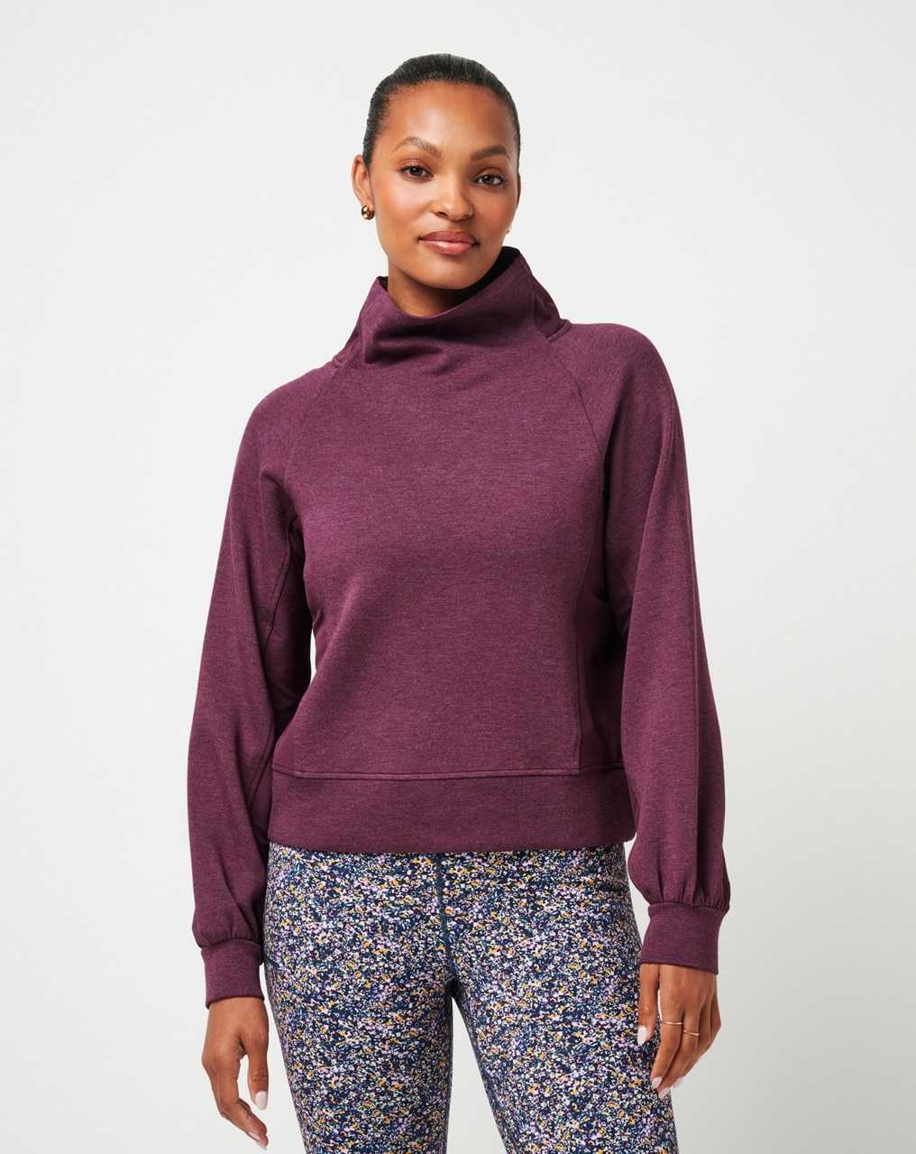 Heather Winetasting Travis Mathew Delightful Funnel Neck | UMKB45106