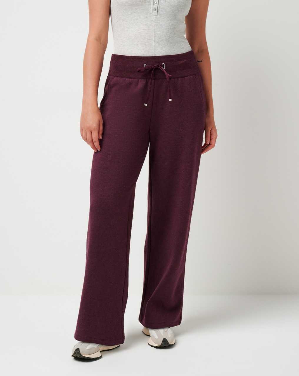 Heather Winetasting Travis Mathew Save The Day Wide Leg Pant | JCQH01629