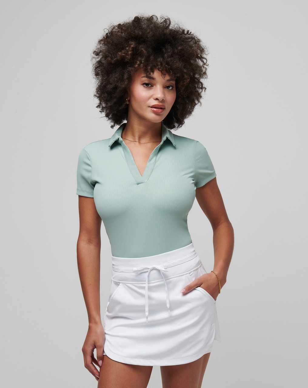 Jade Travis Mathew Moveknit Vneck Polo | ULWR14578