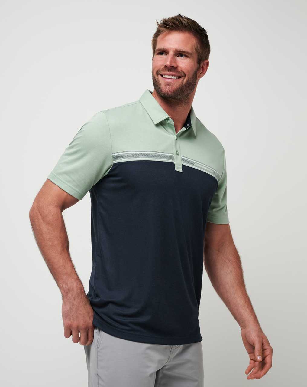 Jadeite Travis Mathew Rustic Route Polo | TGZY98314