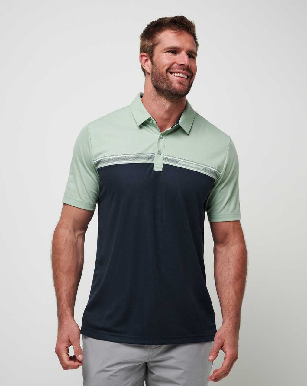 Jadeite Travis Mathew Rustic Route Polo | TGZY98314