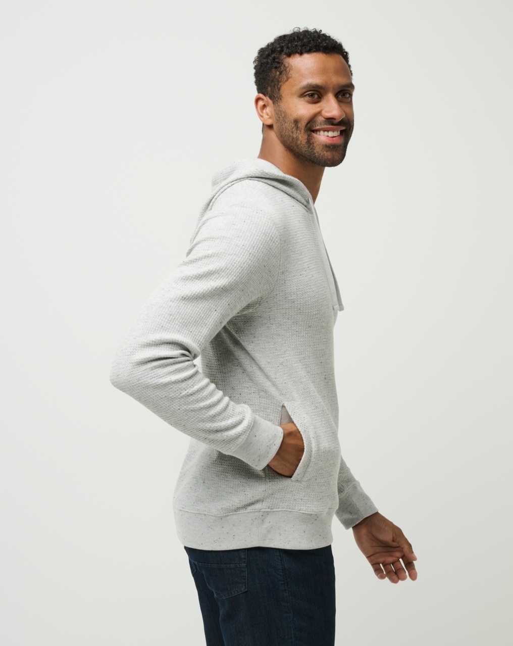 Light Grey Travis Mathew Cloud Waffle Hoodie | MXAI23859