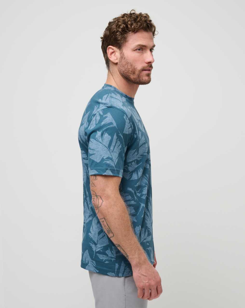 Light Teal Travis Mathew Travel Tip Tee | OWIF83201