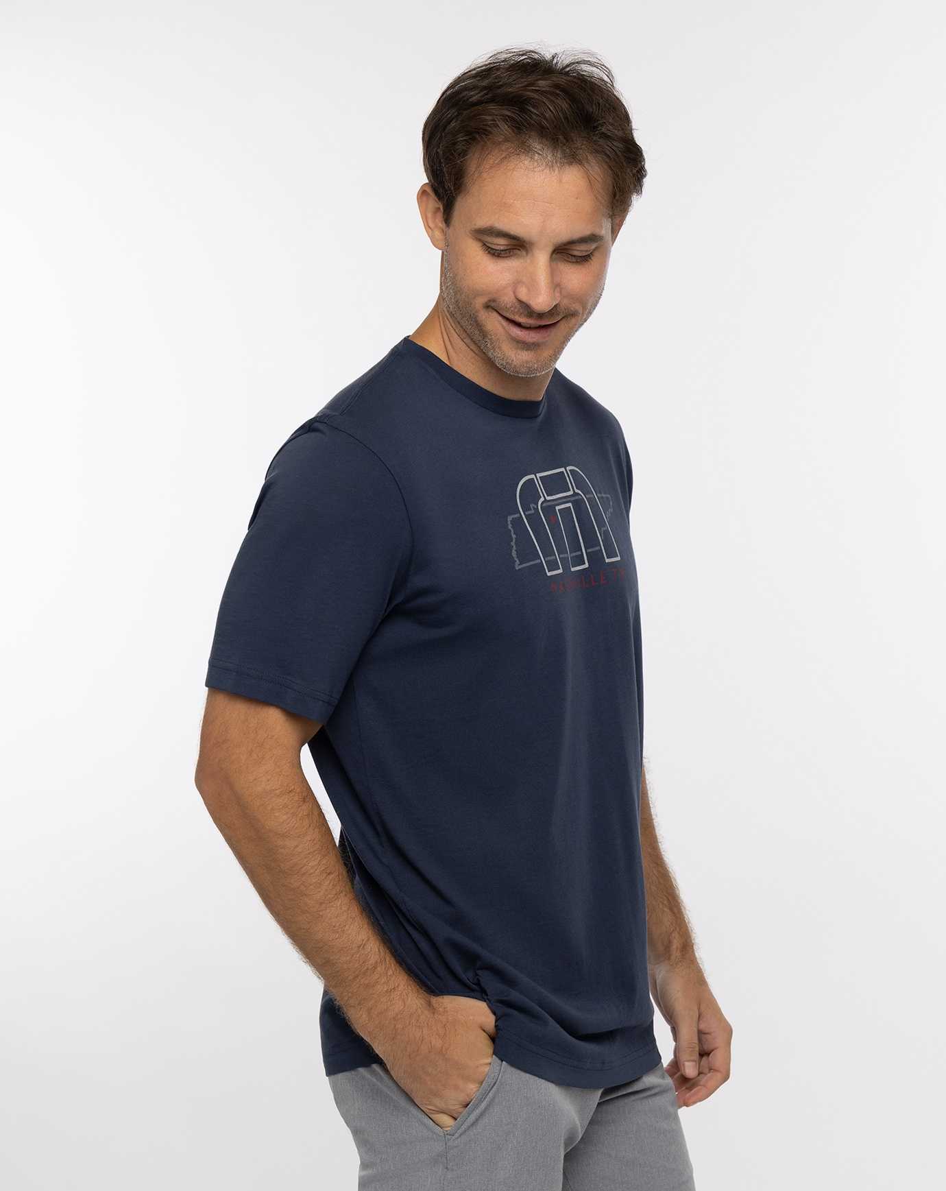 Mood Indigo Travis Mathew Backyard Blast Tee | NETZ31049