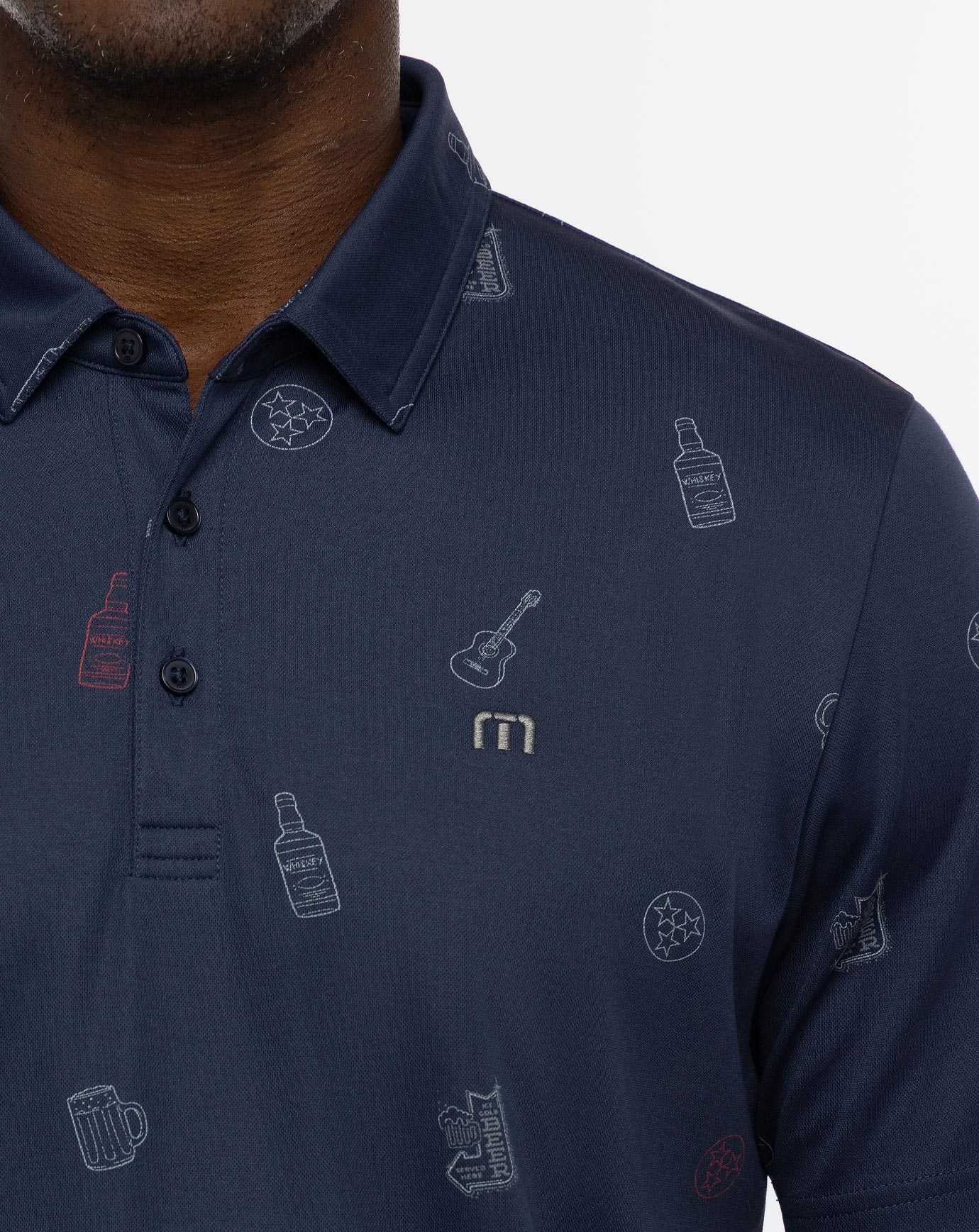 Mood Indigo Travis Mathew Stock The Cooler Polo | JQNW31279