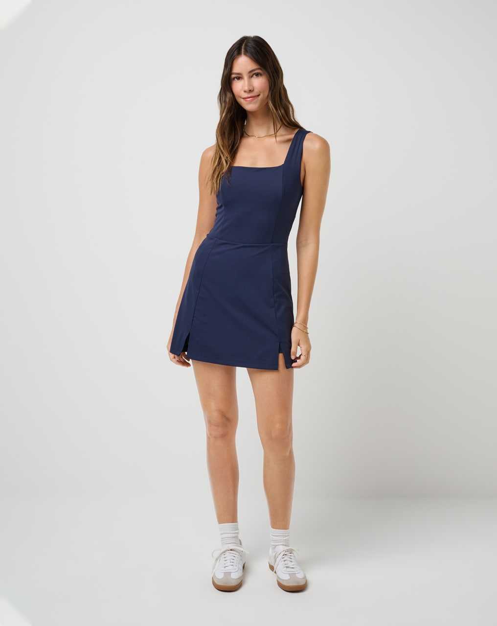 Navy Blazer Travis Mathew Moveknit Sleeveless Dress | LOYK60519