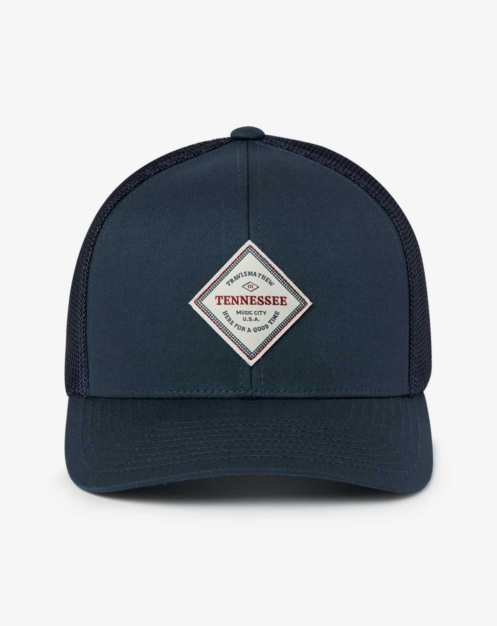 Navy Travis Mathew All Up In My Grill 2.0 Snapback Hat | LSJO14076